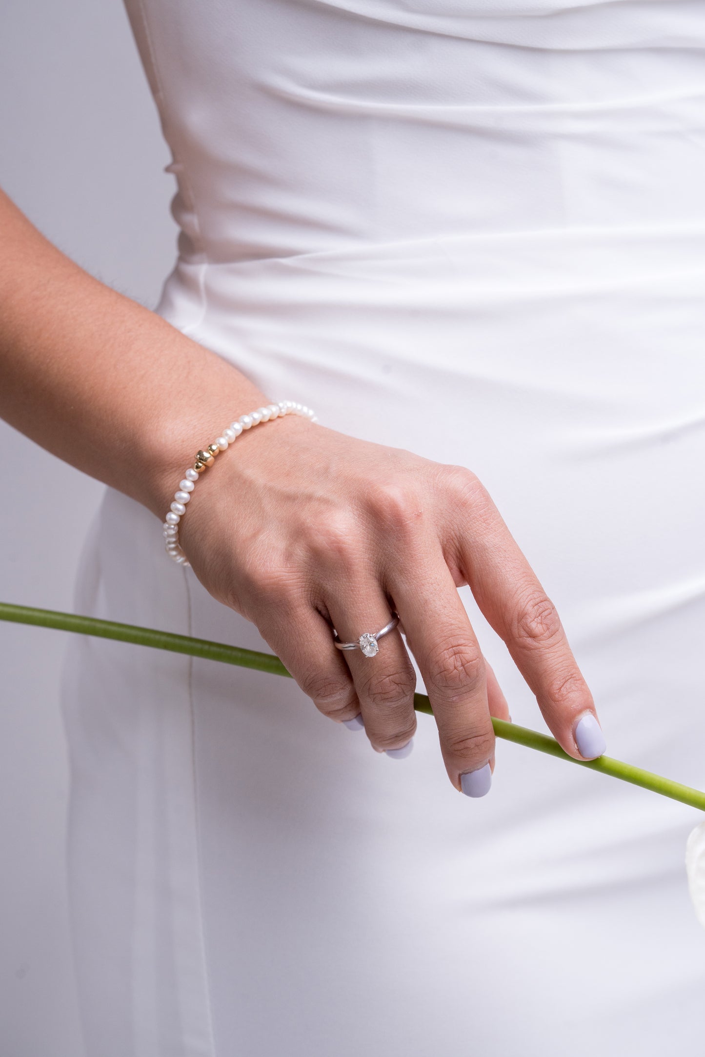 Bianca Pearls & Gold Beads